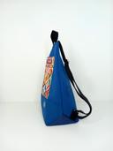 mochila antirrobo azul de neopreno