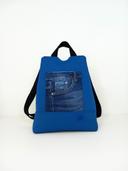mochila antirroco en neopreno azul